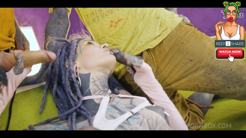Pornbox Heavily tattooed DAP threesome – hardcore ANAL fuck – DAP, gapes, facefuck, facial (alternative, goth, punk)