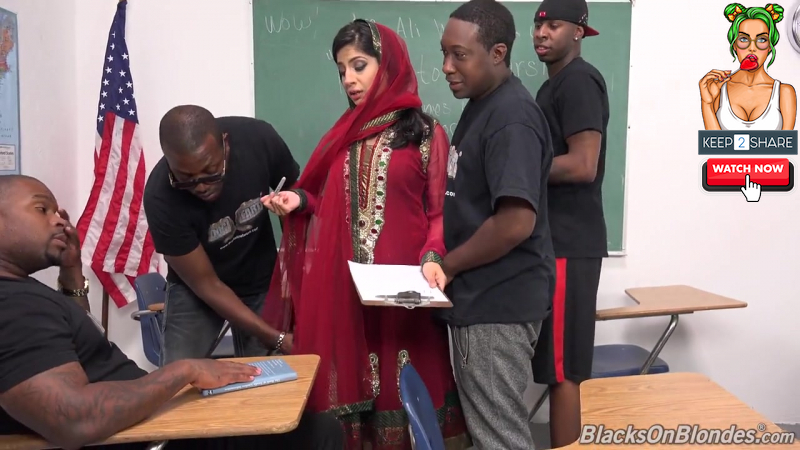 Nadia Ali – Teacher Interracial GangBang   –  /  –